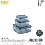 FreshLife Rubby Square Storage Box Set (3 Pieces)