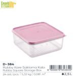 FreshLife Rubby Square Storage Box 2.5L - Image 2
