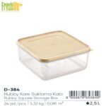 FreshLife Rubby Square Storage Box 2.5L - Image 5