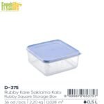 FreshLife Rubby Square Storage Box 0.5L - Image 4