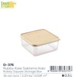 FreshLife Rubby Square Storage Box 0.5L - Image 2