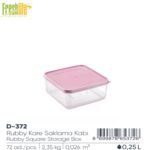 FreshLife Rubby Square Storage Box 0.25L - Image 2