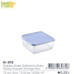 FreshLife Rubby Square Storage Box 0.25L - Image 3