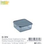 FreshLife Rubby Square Storage Box 0.25L