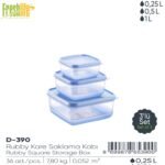 FreshLife Rubby Square Storage Box Set (3 Pieces) - Image 4