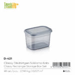 FreshLife Rectangle Storage Container 0.6L