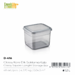 FreshLife Square Kitchen Storage Box 1.2L