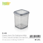 FreshLife Square Airtight Storage Container 1.25L