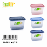 FreshLife Compact Square Storage Container 0.75L