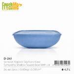 FreshLife Shallow Square Bowl with Lid - 4.7L - Image 4