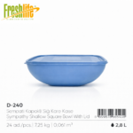FreshLife Shallow Square Bowl with Lid - 2.8L - Image 2