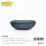 FreshLife Shallow Square Bowl with Lid - 2.8L - Image 4