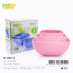 FreshLife Square Bowl Set of 3 - Image 3
