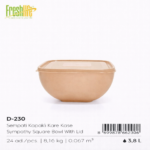 FreshLife Square Food Storage Bowl with Lid 3.8L - Image 3