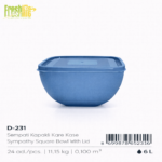 FreshLife Large Square Food Storage Bowl with Lid 6L - Image 4