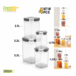 FreshLife 4-Piece Airtight Pantry Storage Set