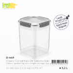 FreshLife Tall Airtight Pantry Storage Container 3.2L