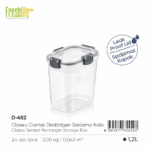 FreshLife Rectangle Airtight Storage Container 1.2L