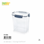 FreshLife Square Airtight Food Storage Container 2L